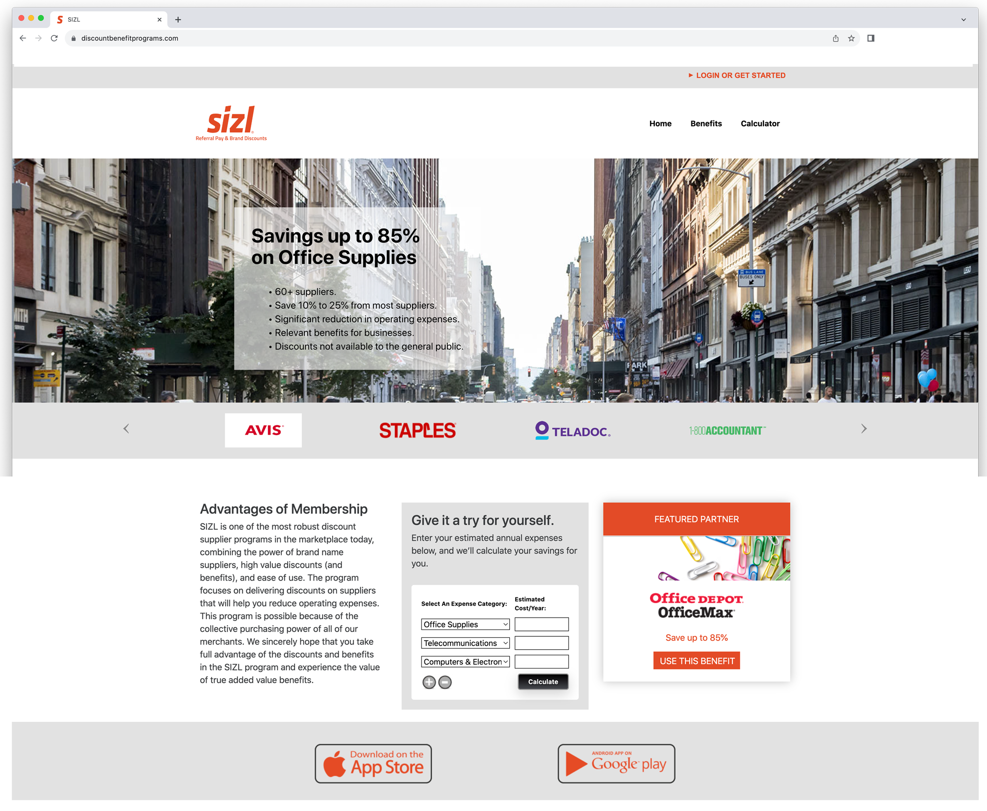 Brand Discounts Platform Portal Screenshot