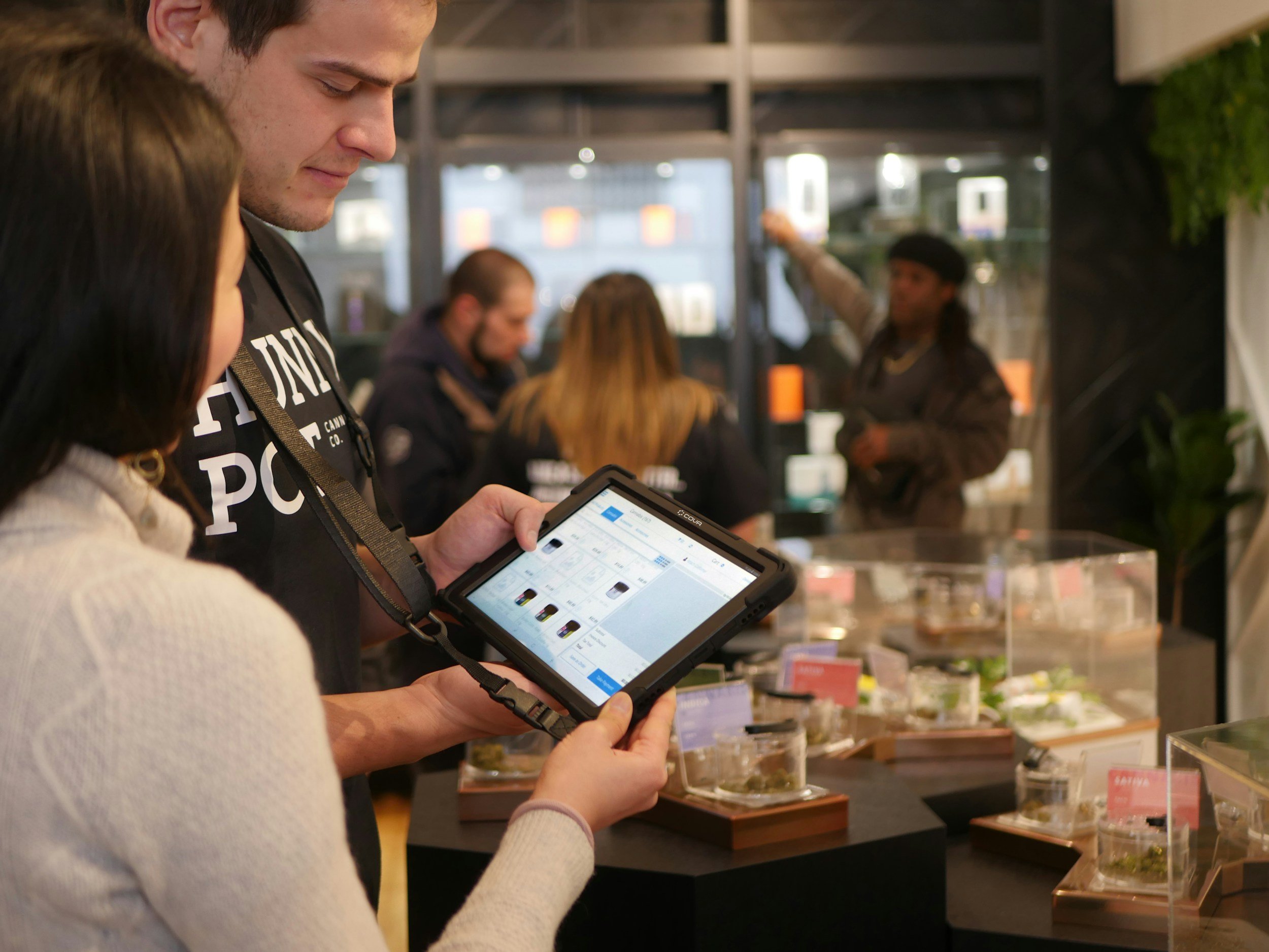 Dispensary Budtender POS Tablet Consultation
