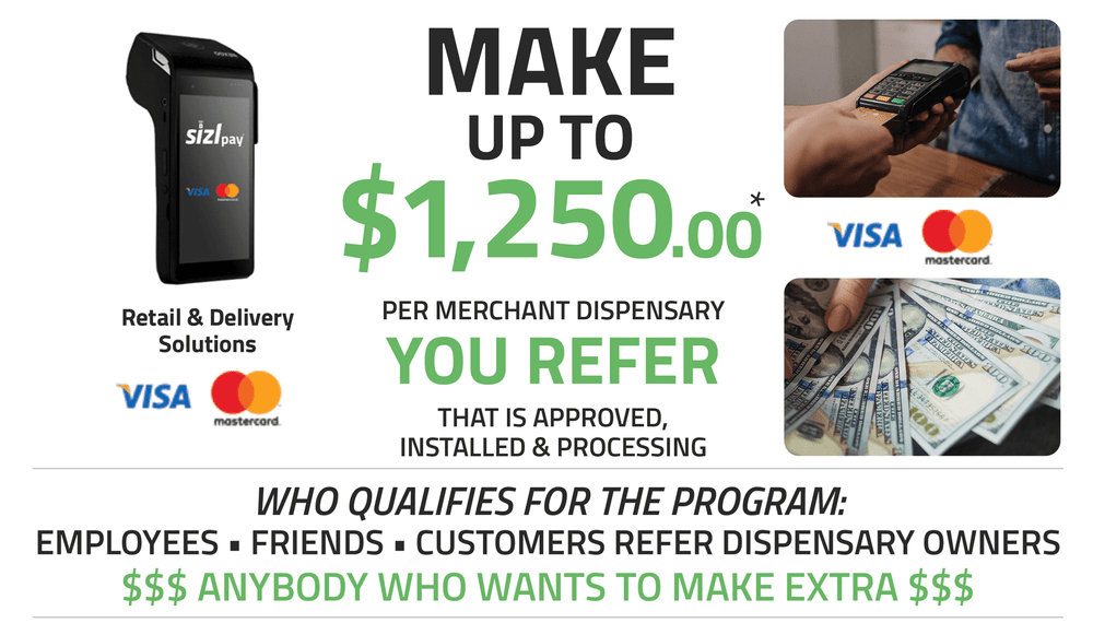 SIZLpay Dispensary Referral Graphic